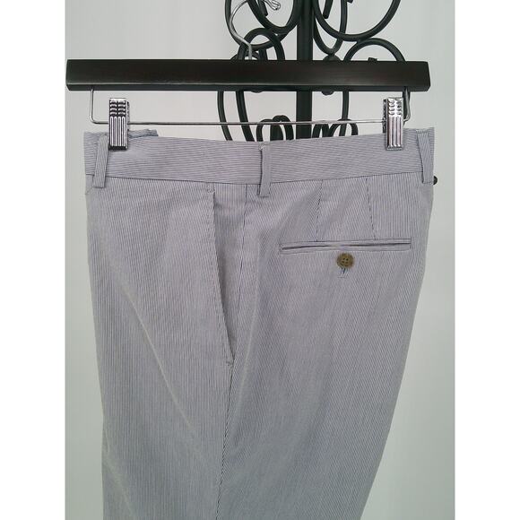 Nautica Mens Blue Pin Striped Modern Fit Single Breasted 2-Piece Suit 38R 34x30 - Picture 6 of 15